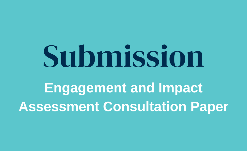 Engagement And Impact Assessment Consultation Paper