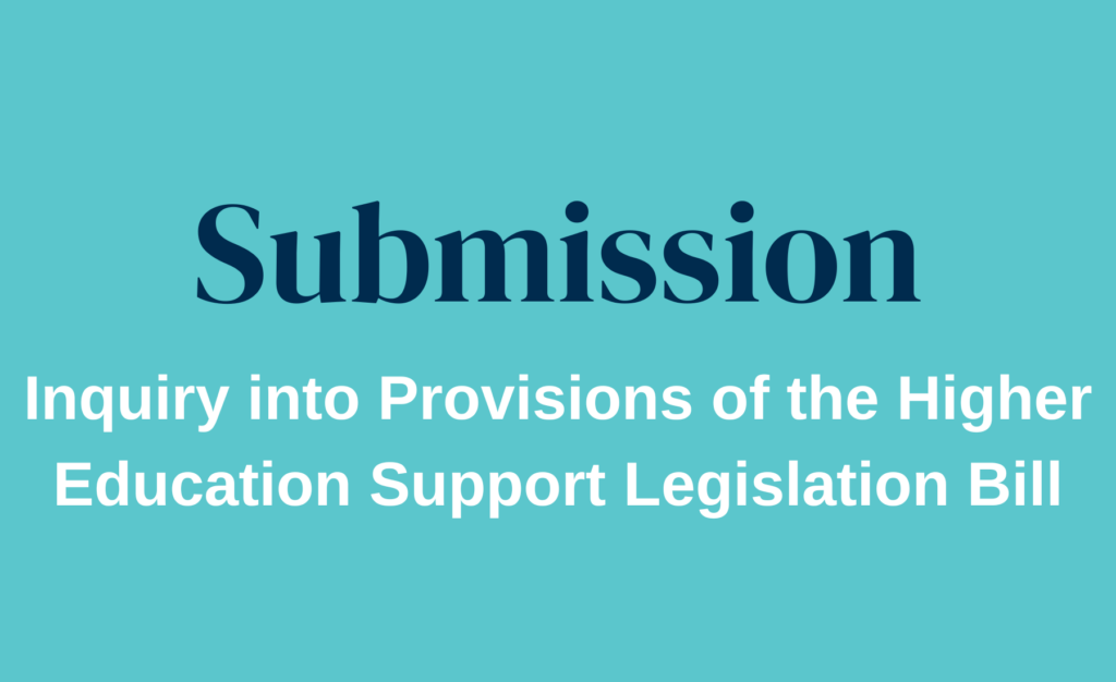 Inquiry Into Provisions Of The Higher Education Support Legislation Bill
