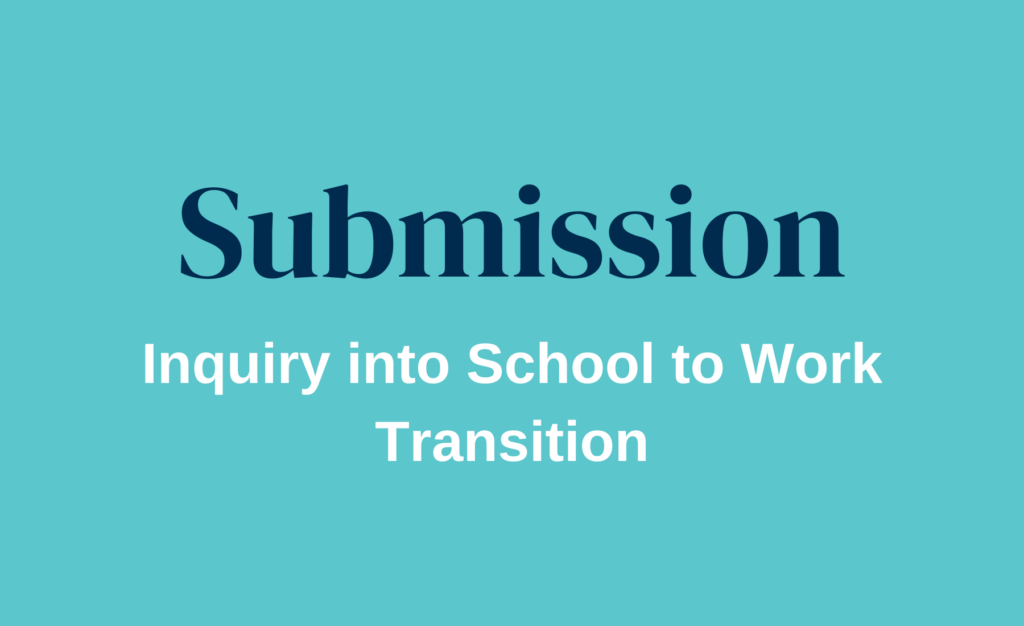 Inquiry Into School To Work Transition