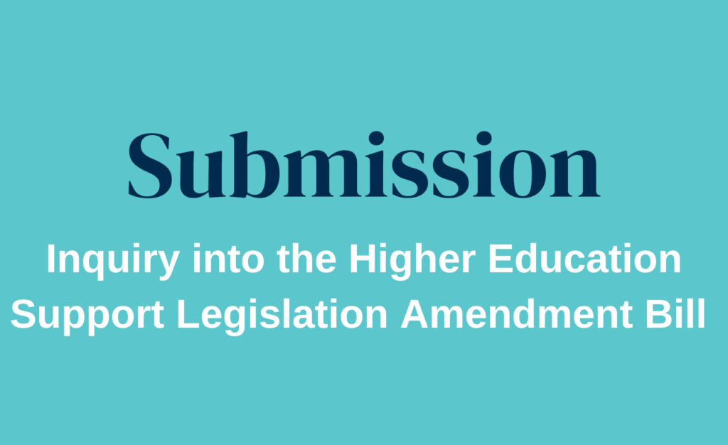 Inquiry Into The Higher Education Support Legislation Amendment Bill
