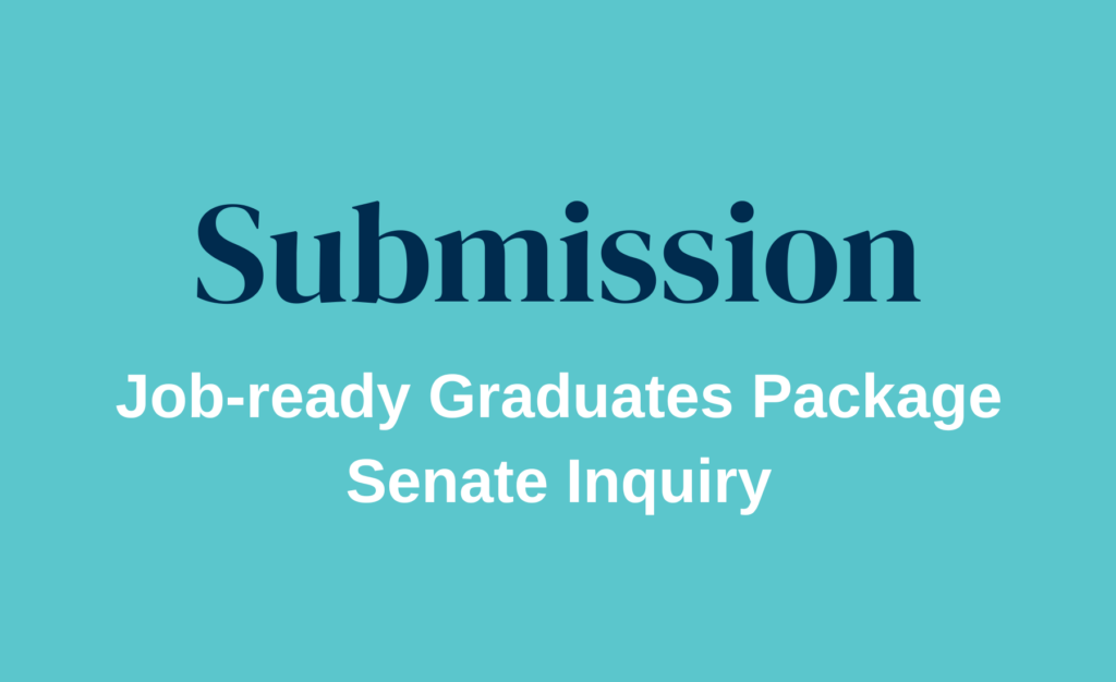 Job Ready Graduates Package Senate Inquiry