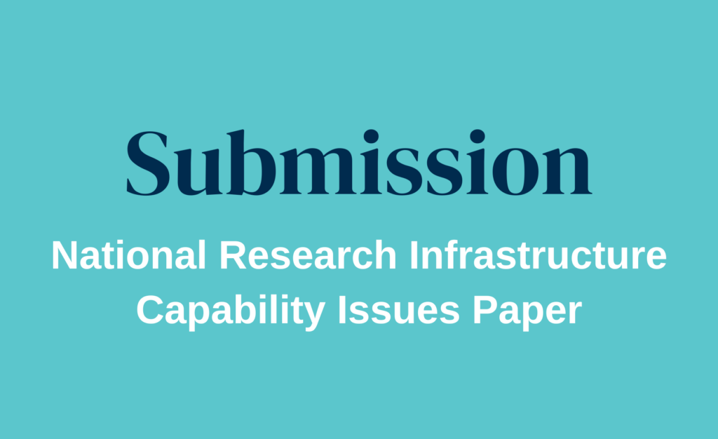 National Research Infrastructure Capability Issues Paper