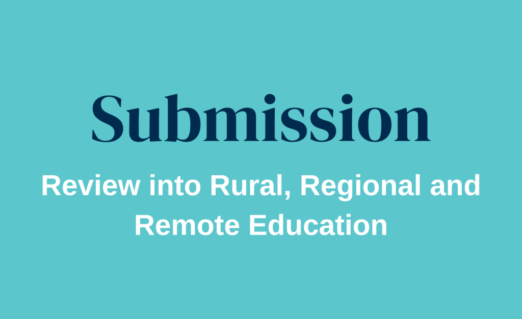 Review Into Rural, Regional And Remote Education
